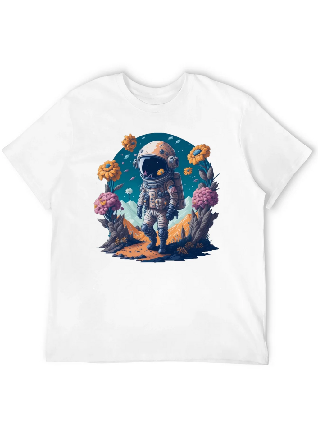 Astronaut in Bloom T-Shirt - Space Adventure Apparel product image 11
