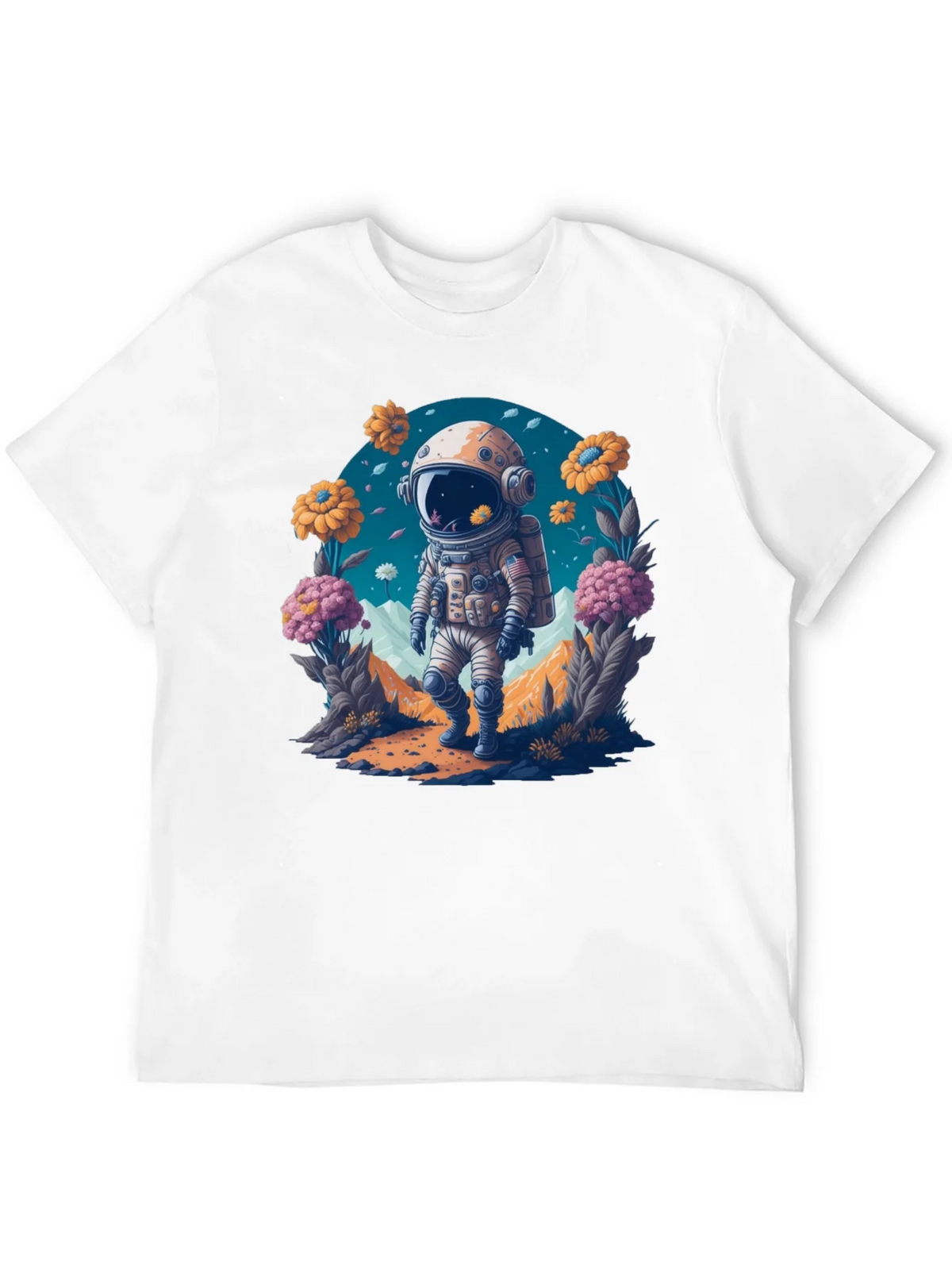 Astronaut in Bloom T-Shirt - Space Adventure Apparel product image 11
