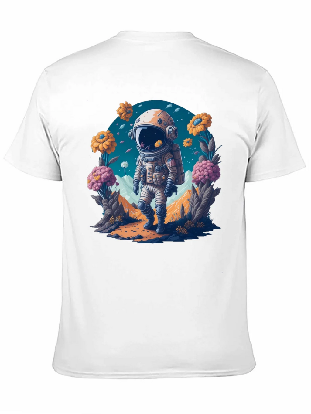 Astronaut in Bloom T-Shirt - Space Adventure Apparel product image 10
