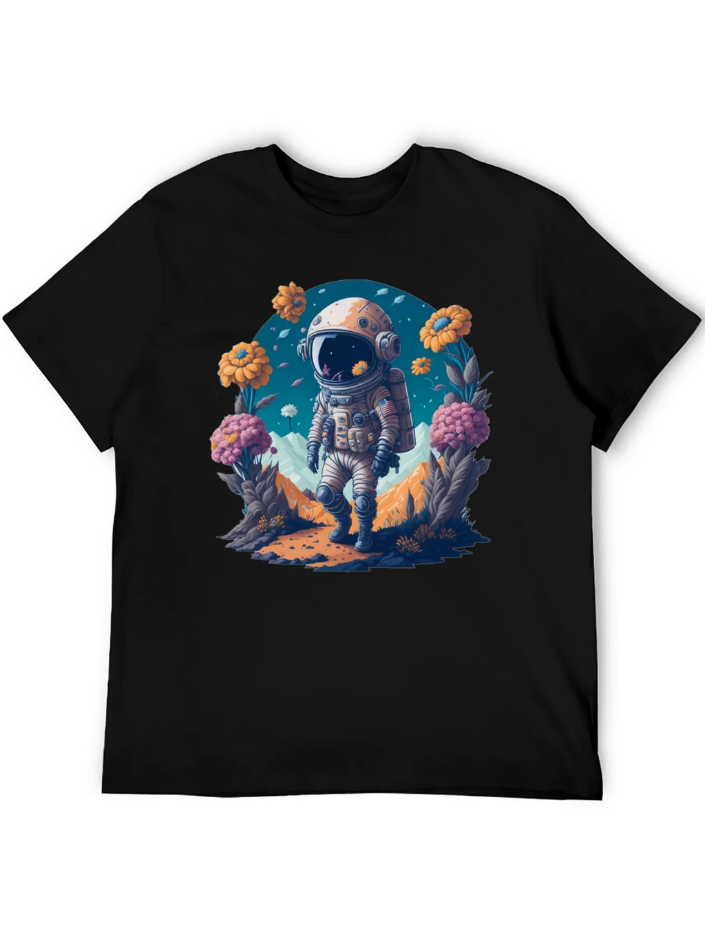 Astronaut in Bloom T-Shirt - Space Adventure Apparel product image 5