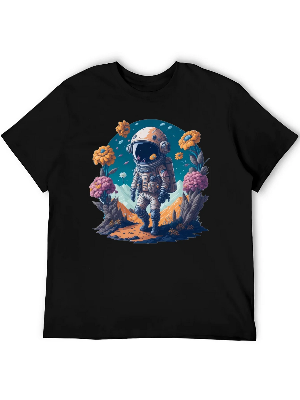 Astronaut in Bloom T-Shirt - Space Adventure Apparel product image 5