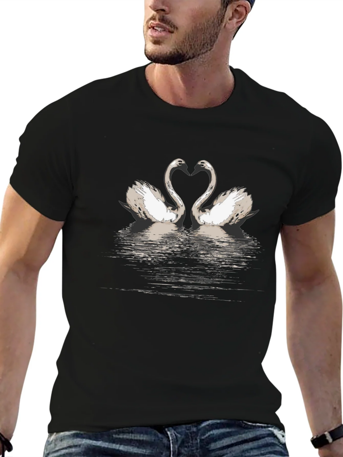 Swan Lake Black T-Shirt product image 6
