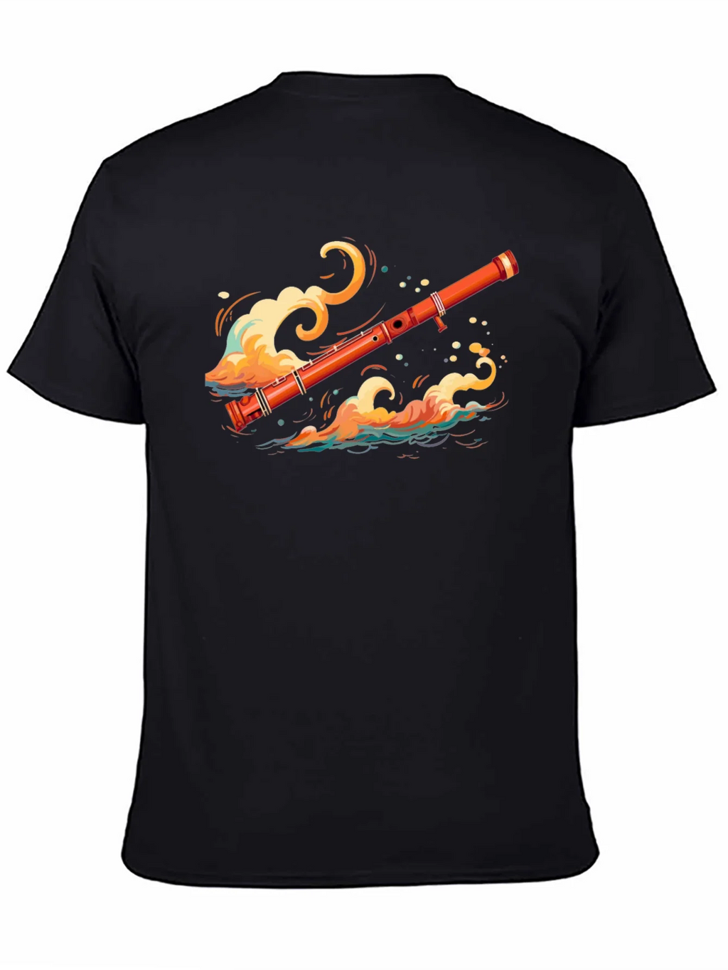Musical Flute Wave Graphic Tee - Unique Design product image 2