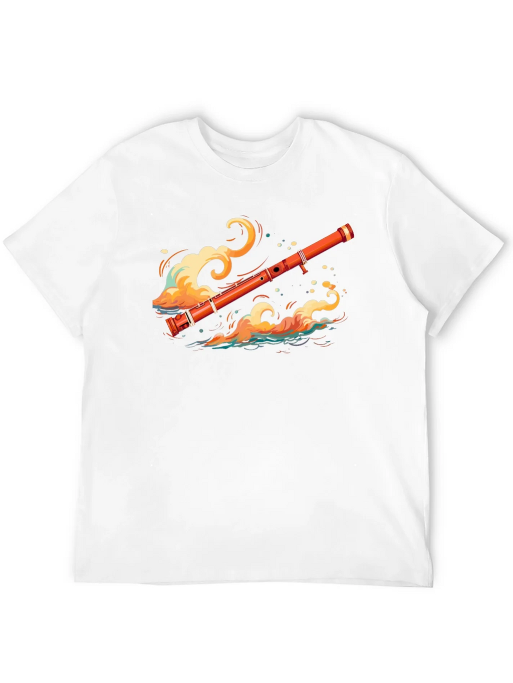 Musical Flute Wave Graphic Tee - Unique Design product image 8
