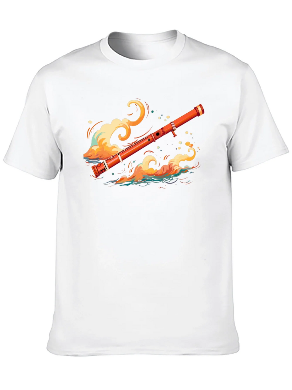 Musical Flute Wave Graphic Tee - Unique Design product image 6
