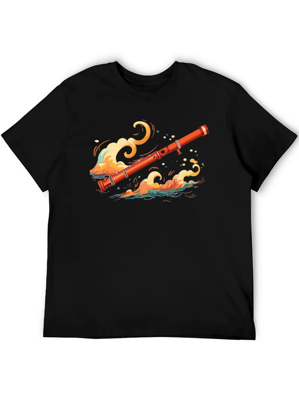 Musical Flute Wave Graphic Tee - Unique Design product image 3