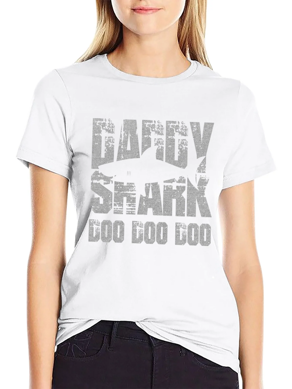 Daddy Shark Doo T-Shirt Funny Dad Gift product image 8
