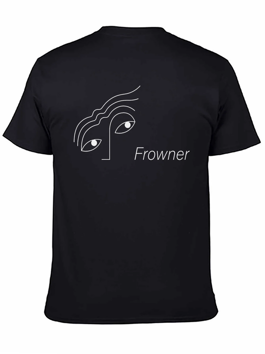 Frowner Graphic Tee - Minimalist Design Soft Cotton Blend product image 4