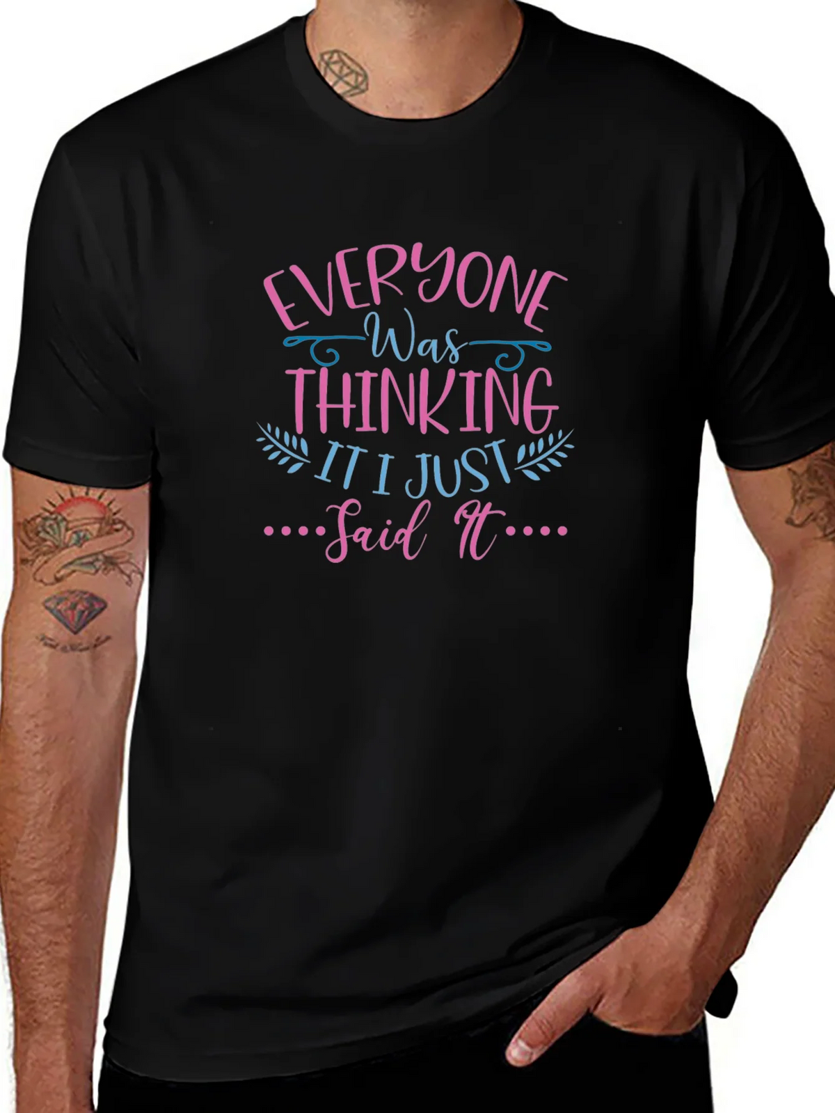 Everyone Was Thinking T-Shirt Funny Graphic Tee product image 1