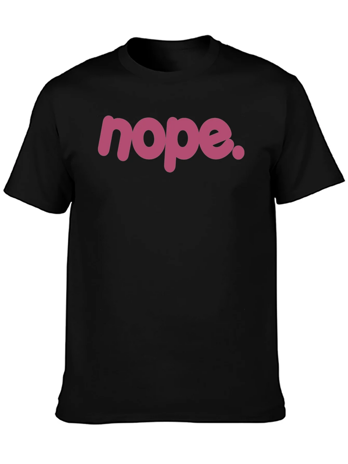 Nope. Graphic Tee - Black Crew Neck T-Shirt product image 2