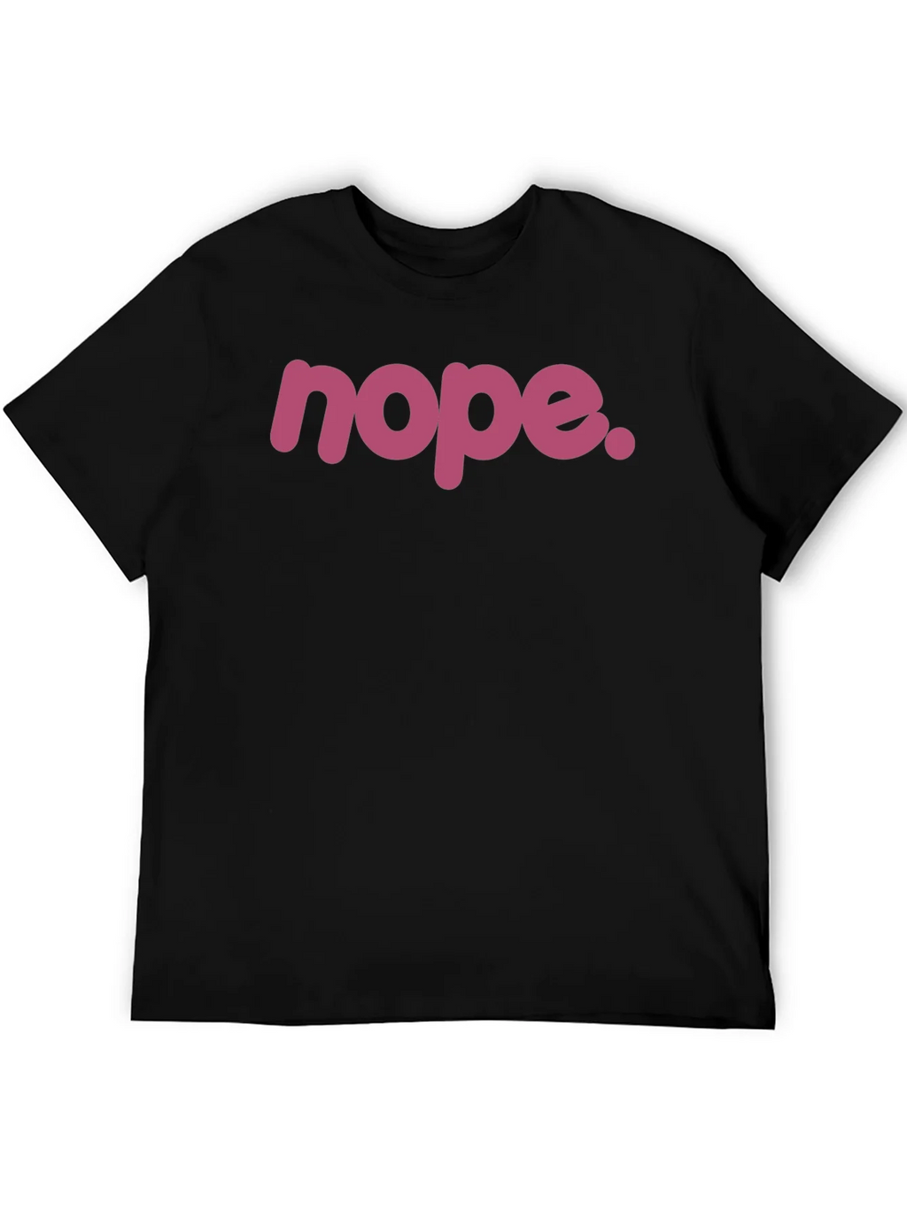 Nope. Graphic Tee - Black Crew Neck T-Shirt product image 4