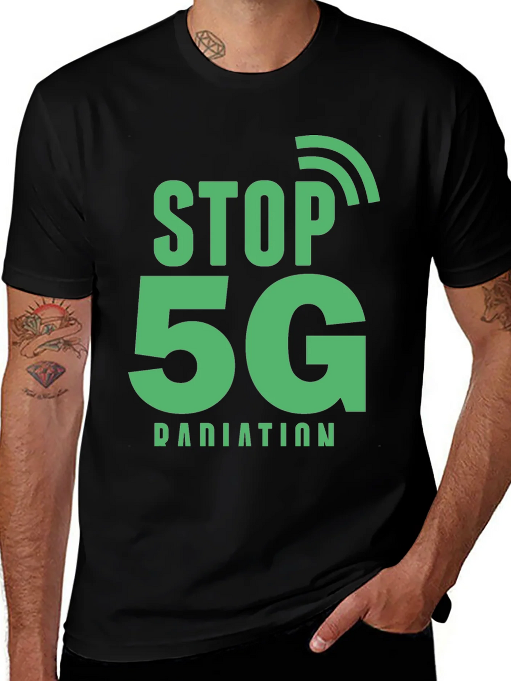Stop 5G Radiation Protest T-Shirt product image 1