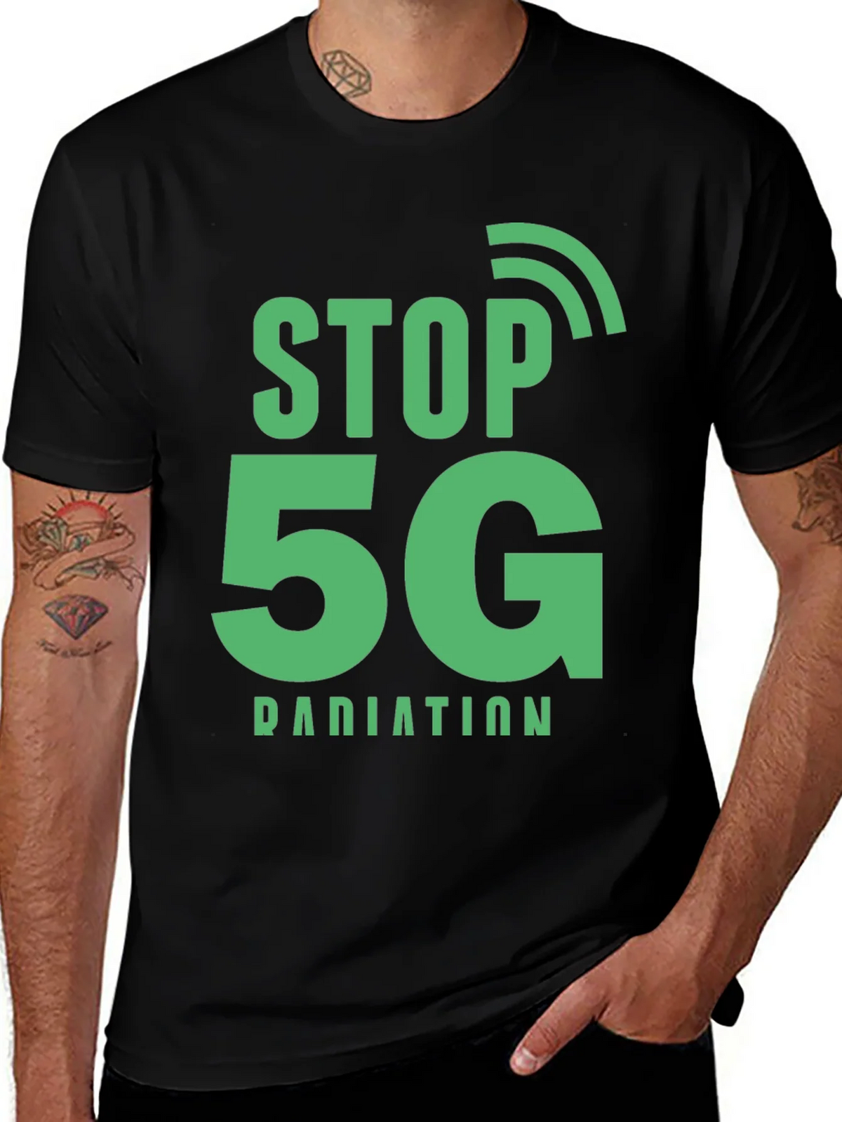 Stop 5G Radiation Protest T-Shirt product image 1