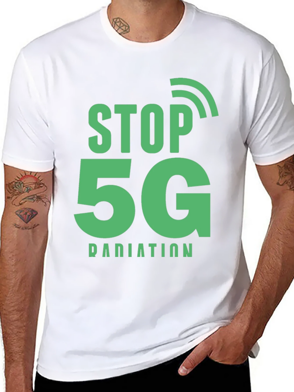 Stop 5G Radiation Protest T-Shirt product image 7