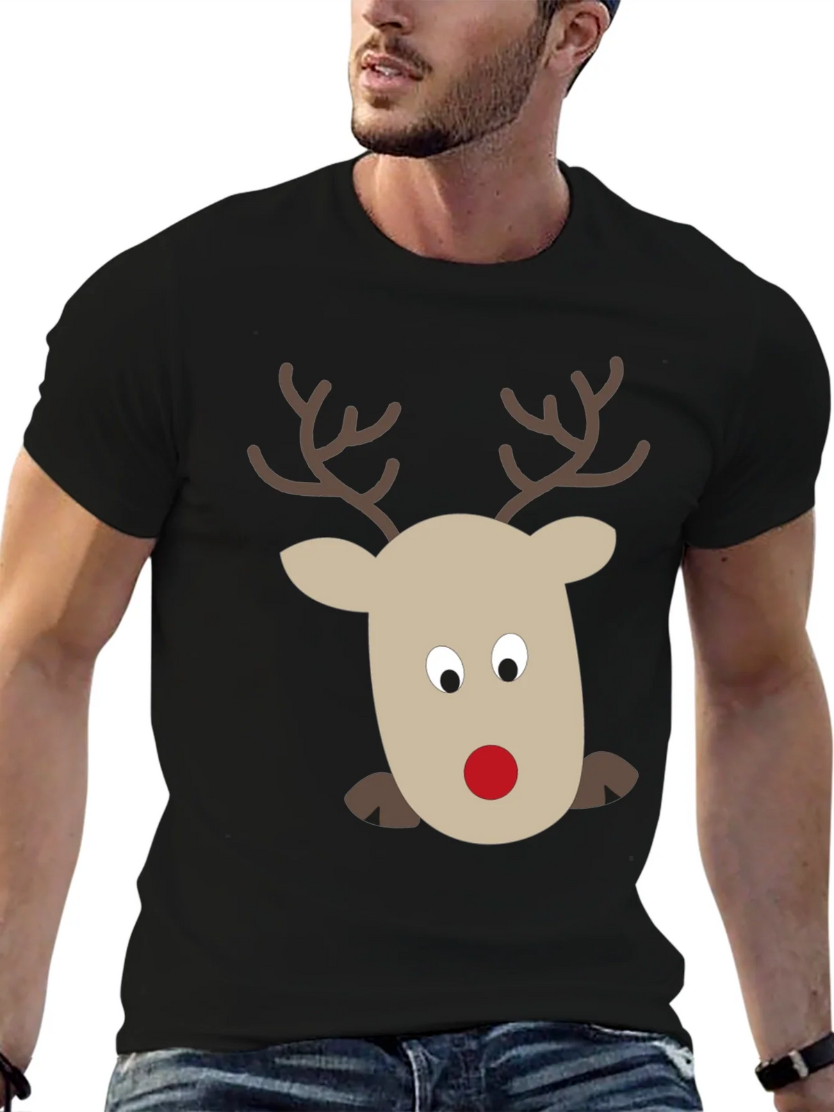 Rudolph Reindeer Graphic Tee - Holiday Fun! product image 6