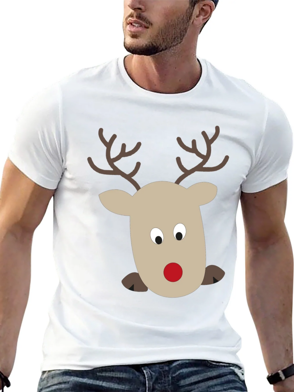 Rudolph Reindeer Graphic Tee - Holiday Fun! product image 12