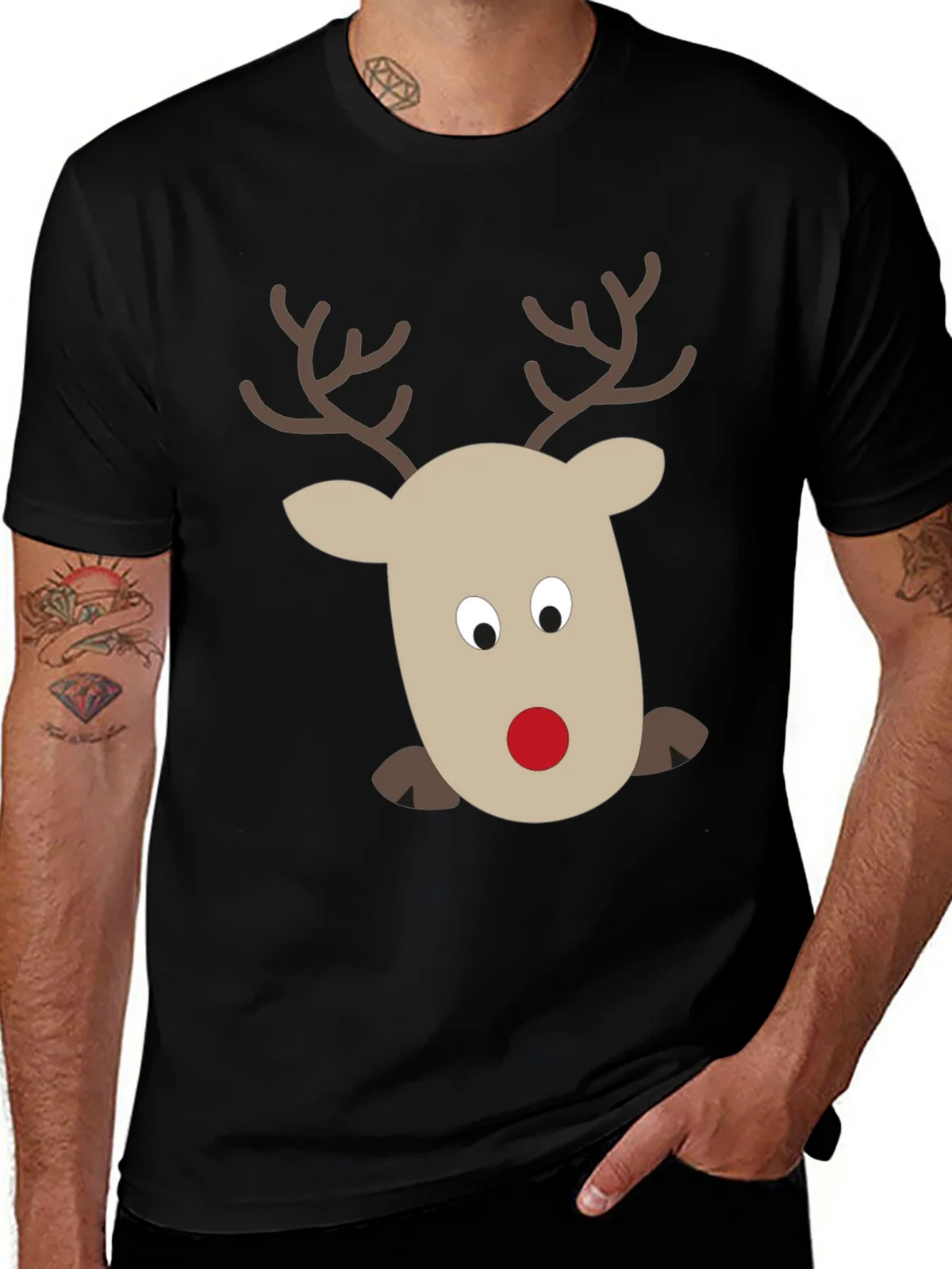 Rudolph Reindeer Graphic Tee - Holiday Fun! product image 1