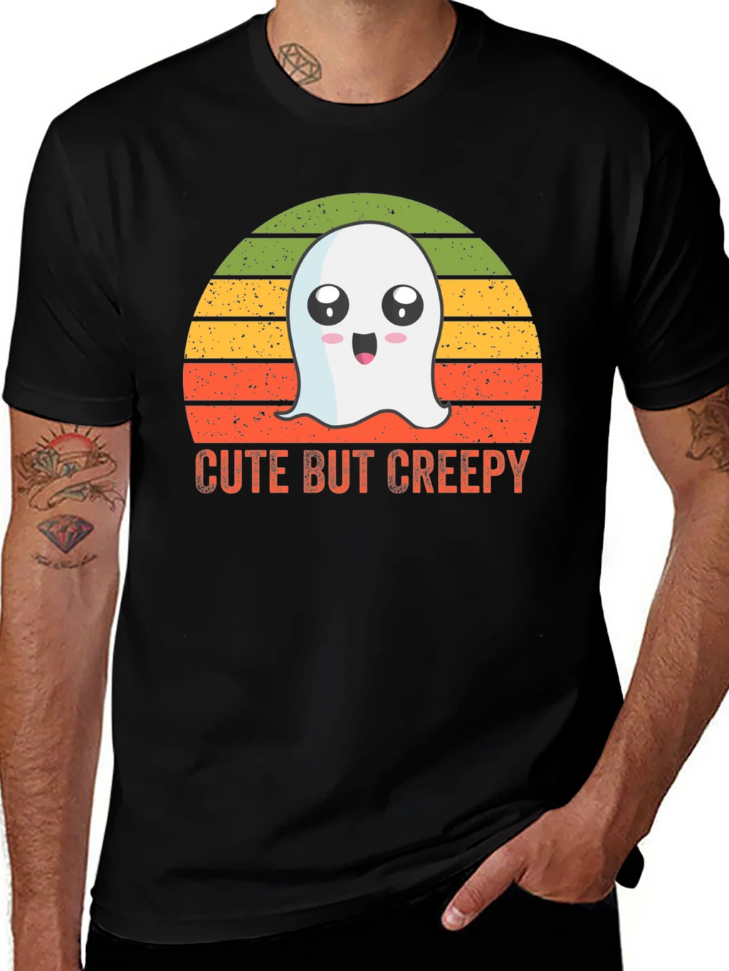 Cute But Creepy Ghost Graphic T-Shirt product image 1