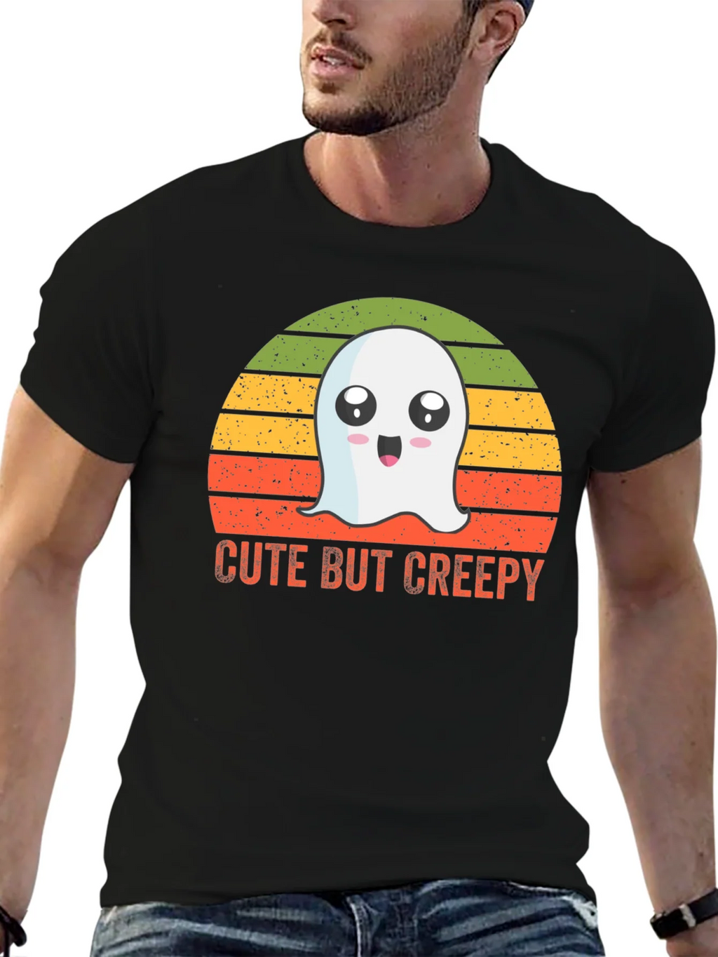 Cute But Creepy Ghost Graphic T-Shirt product image 6