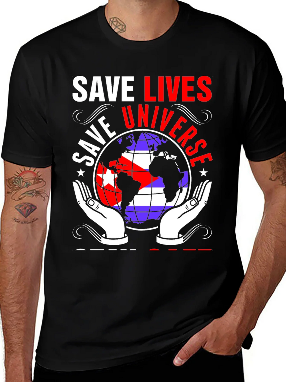 Save Lives Universe Graphic Tee product image 1