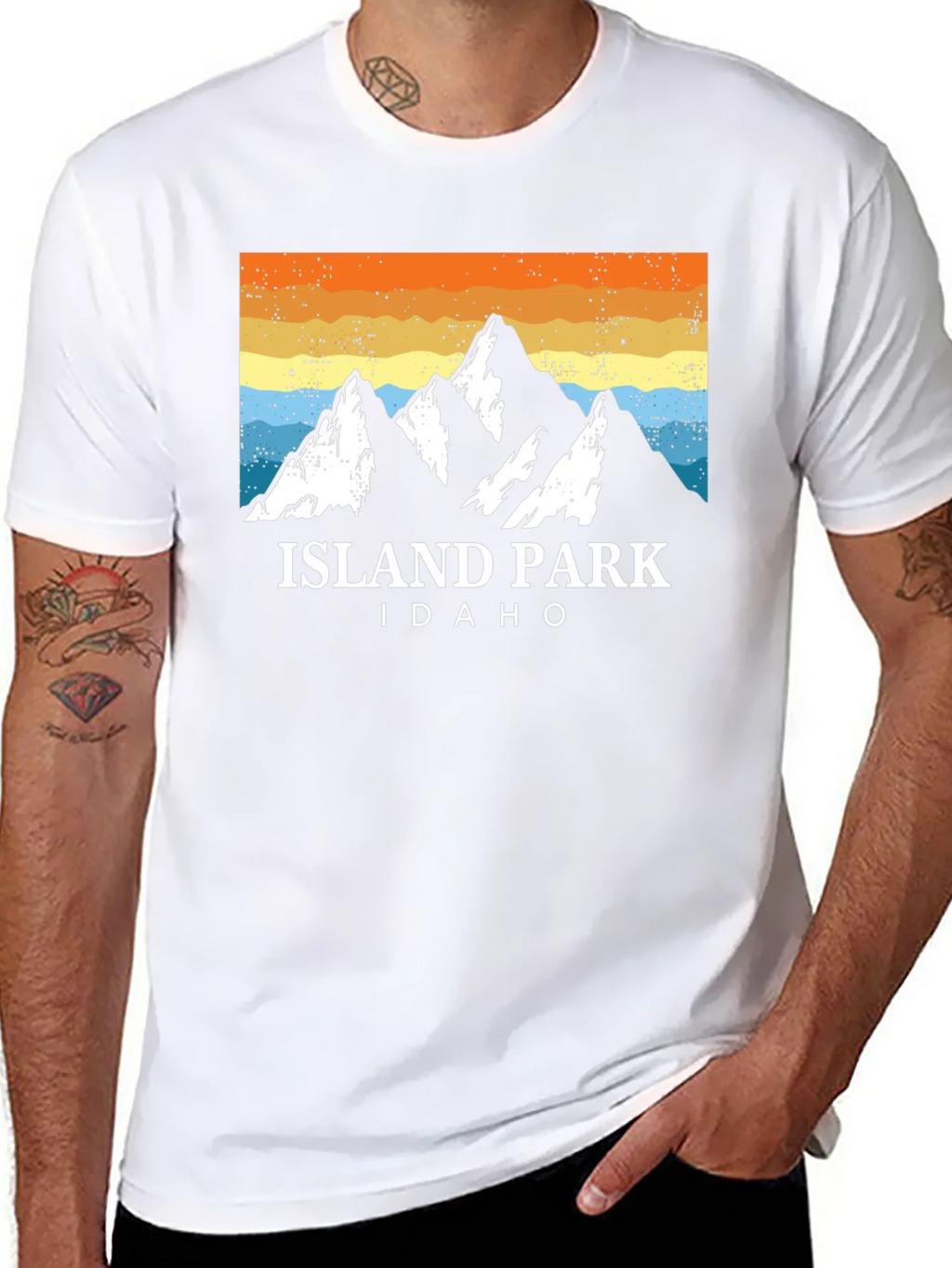 Island Park Idaho Graphic Tee - Mountainscape Design product image 3