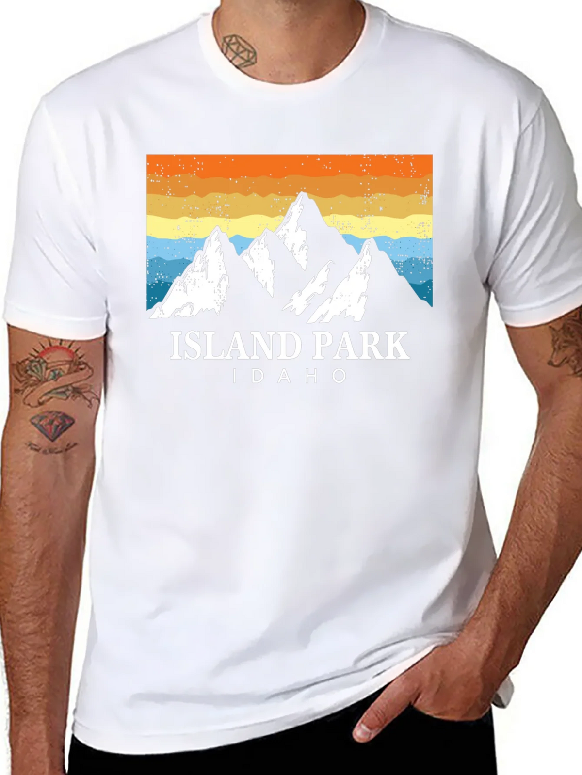 Island Park Idaho Graphic Tee - Mountainscape Design product image 3