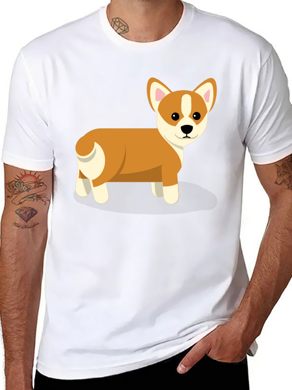 Cute Corgi Dog Graphic T-Shirt product image 7