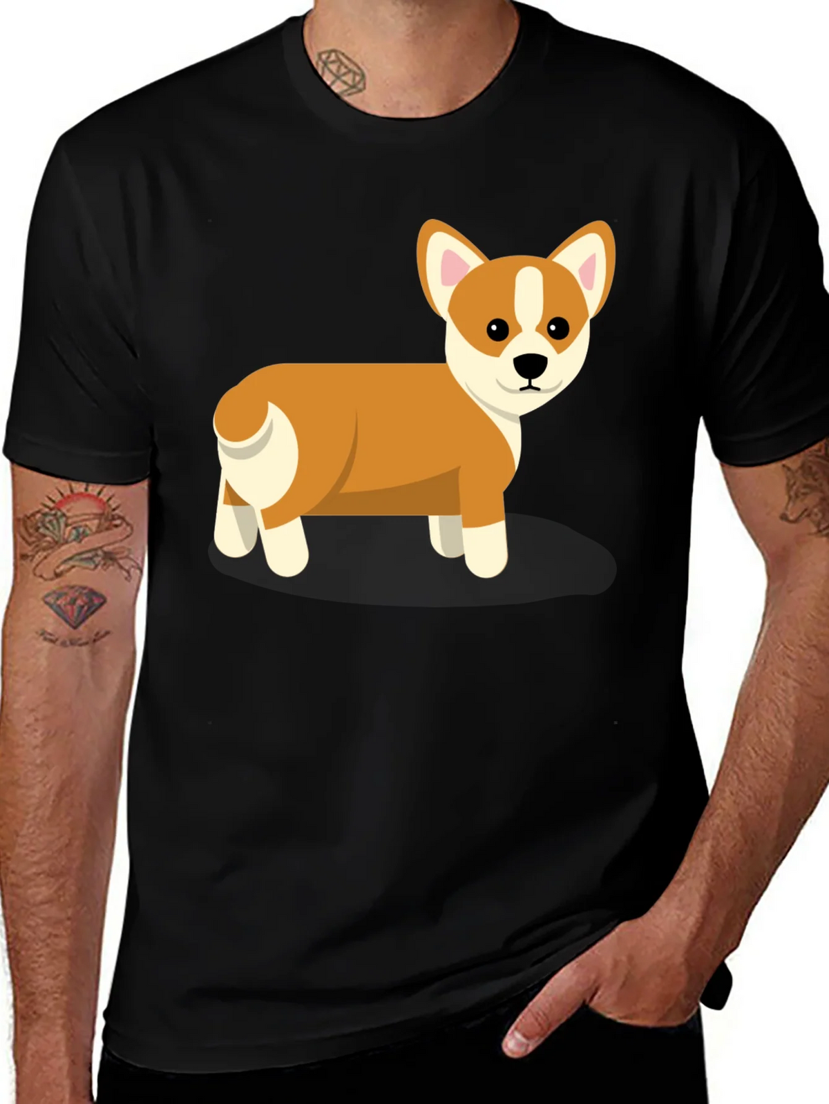 Cute Corgi Dog Graphic T-Shirt product image 1