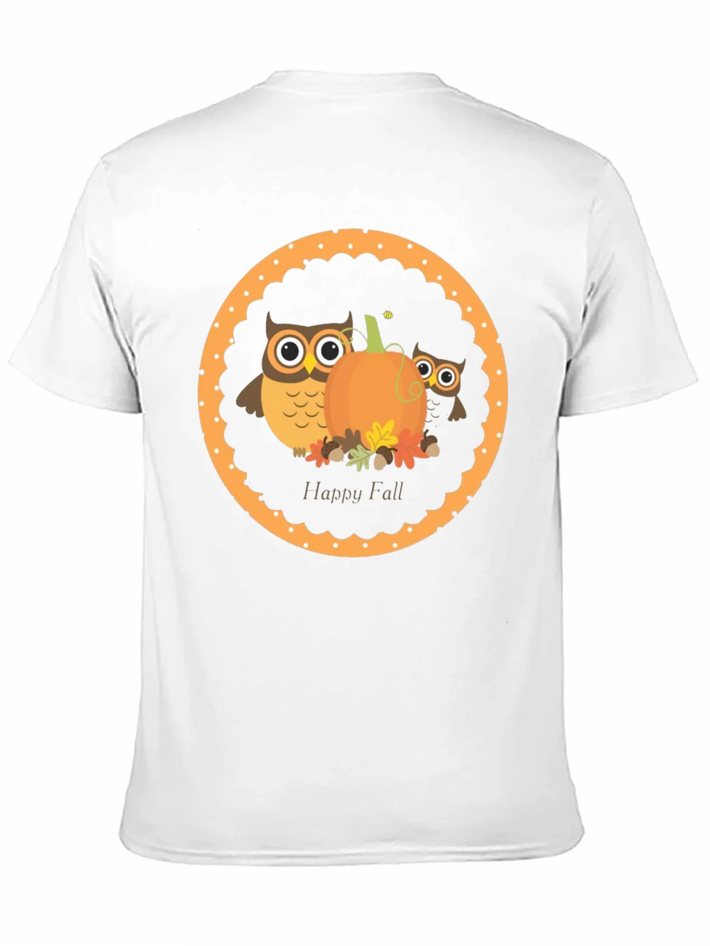 Happy Fall Owl & Pumpkin T-Shirt product image 10