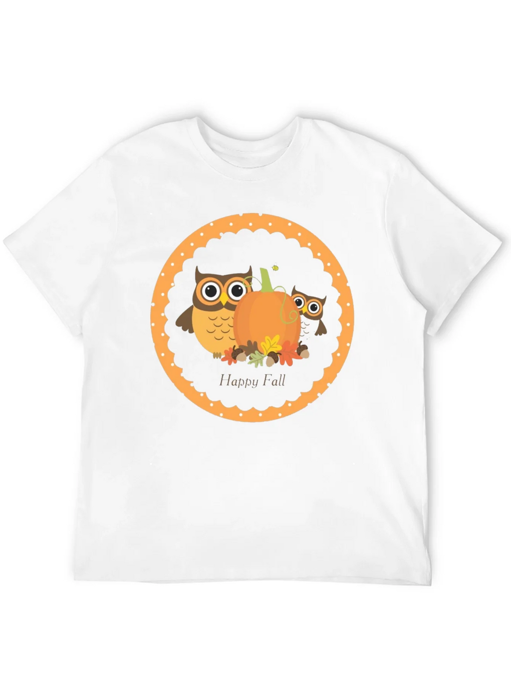 Happy Fall Owl & Pumpkin T-Shirt product image 11