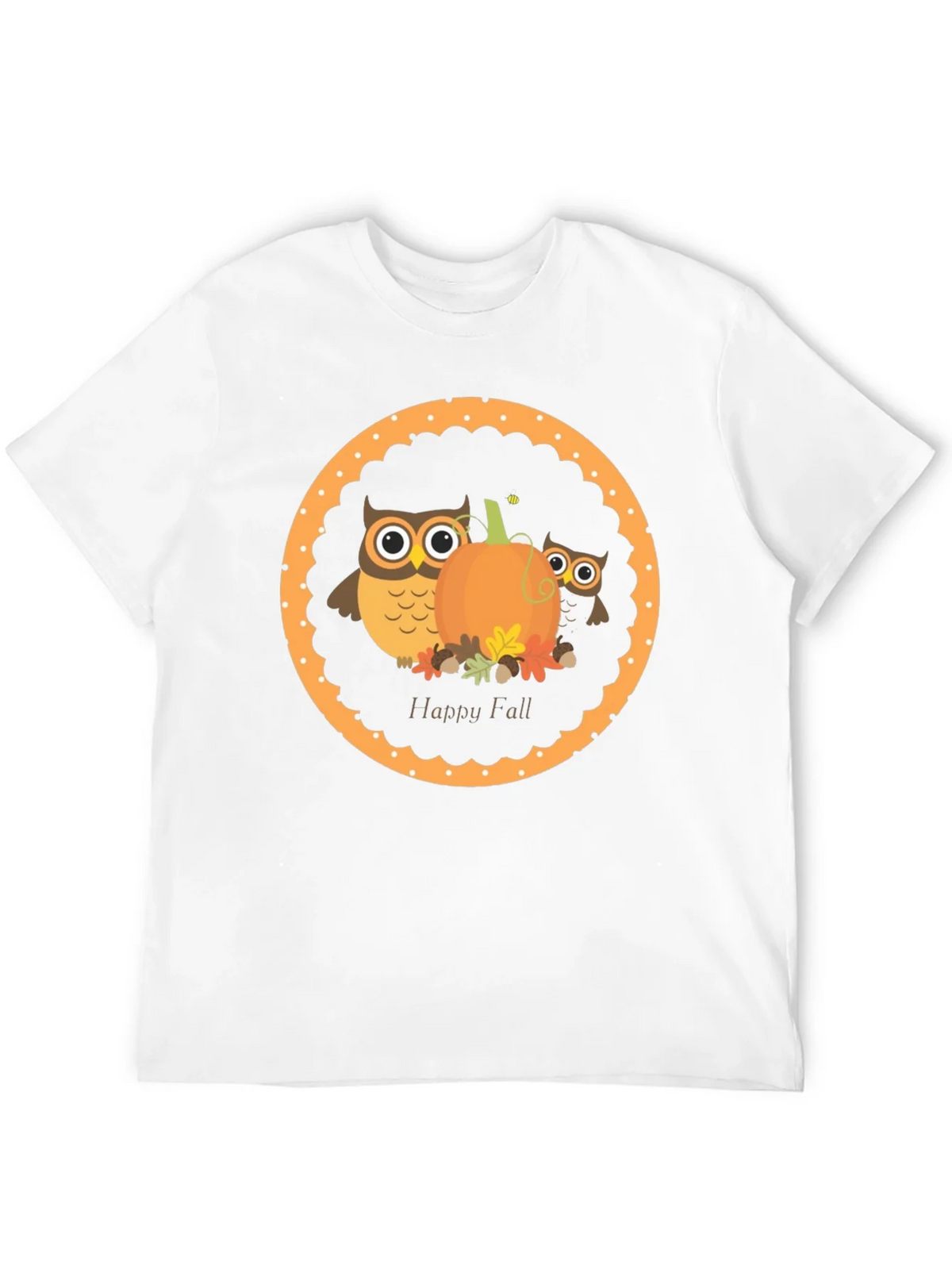 Happy Fall Owl & Pumpkin T-Shirt product image 11