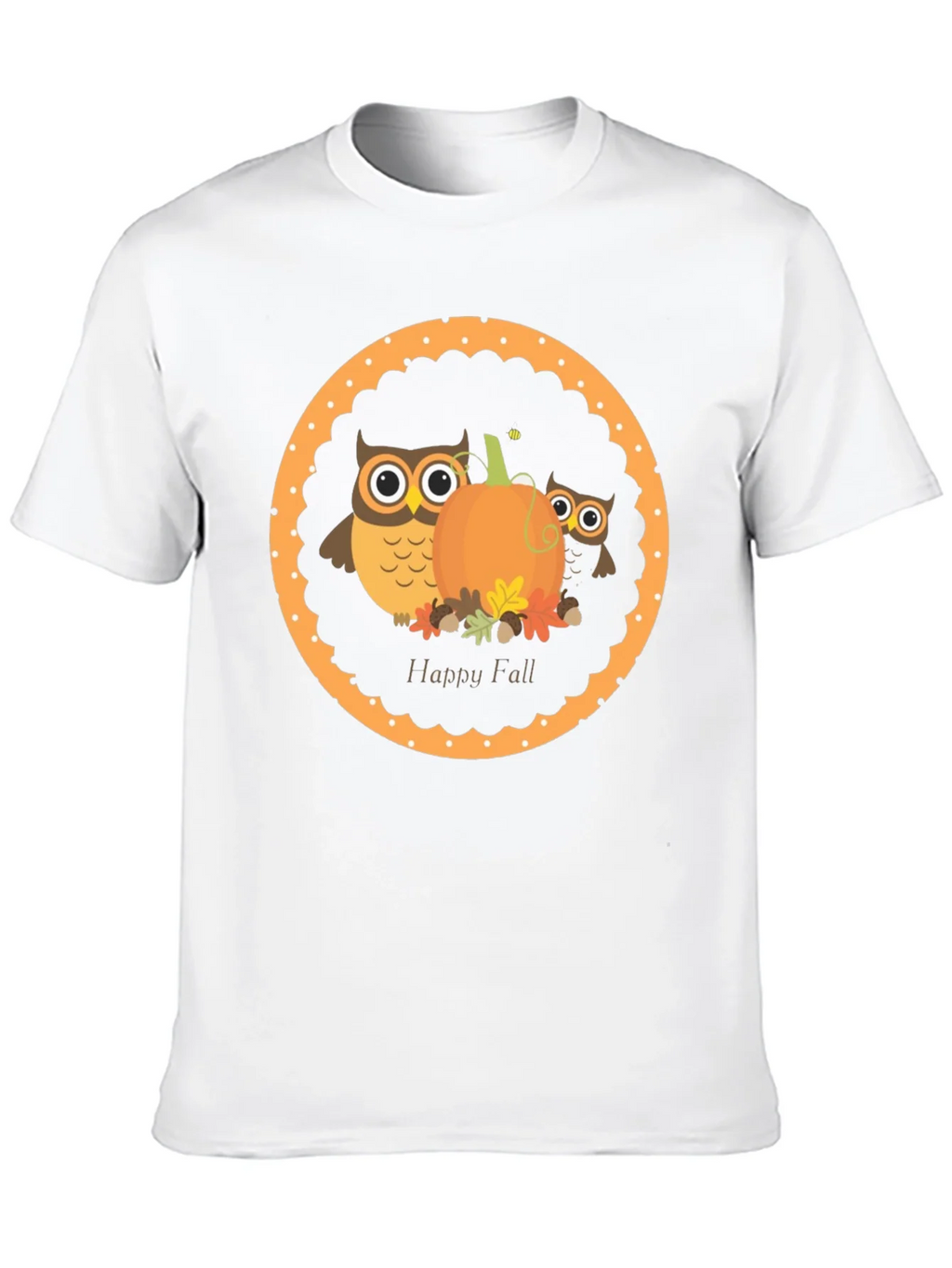 Happy Fall Owl & Pumpkin T-Shirt product image 9