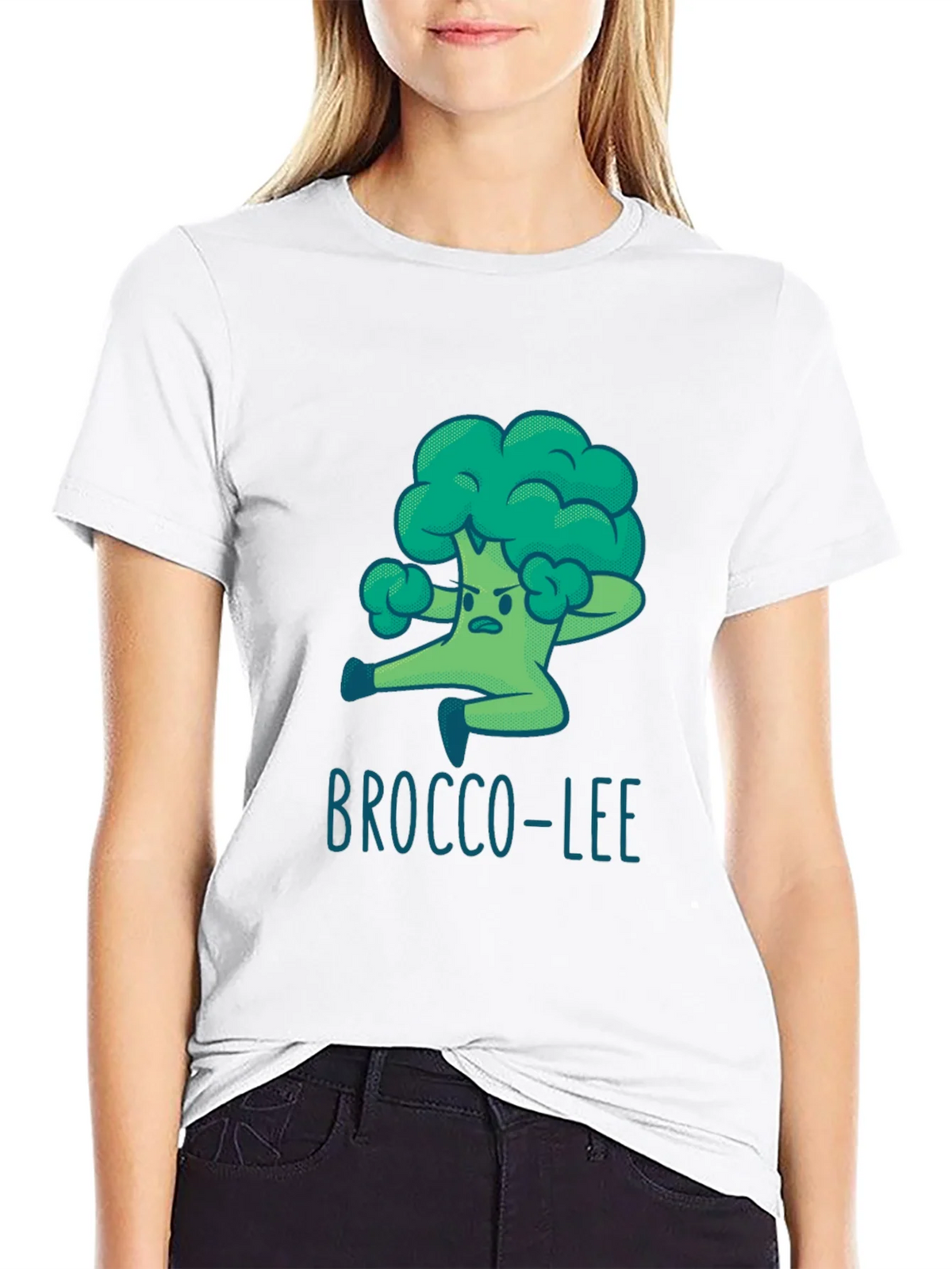Brocco-Lee T-Shirt - Funny Cartoon Broccoli Martial Arts Tee product image 8