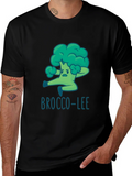 Brocco-Lee T-Shirt - Funny Cartoon Broccoli Martial Arts Tee product image 1