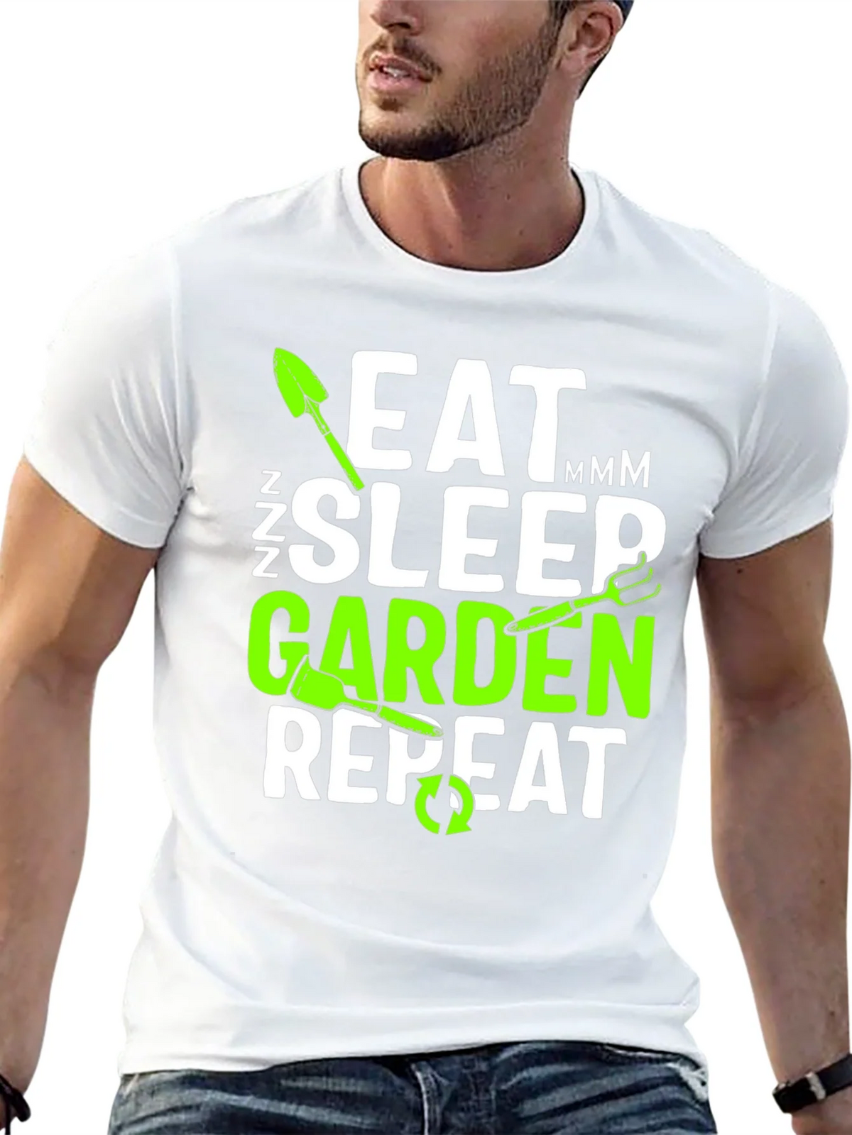 Eat Sleep Garden Repeat T-Shirt - Gardener Gift product image 11