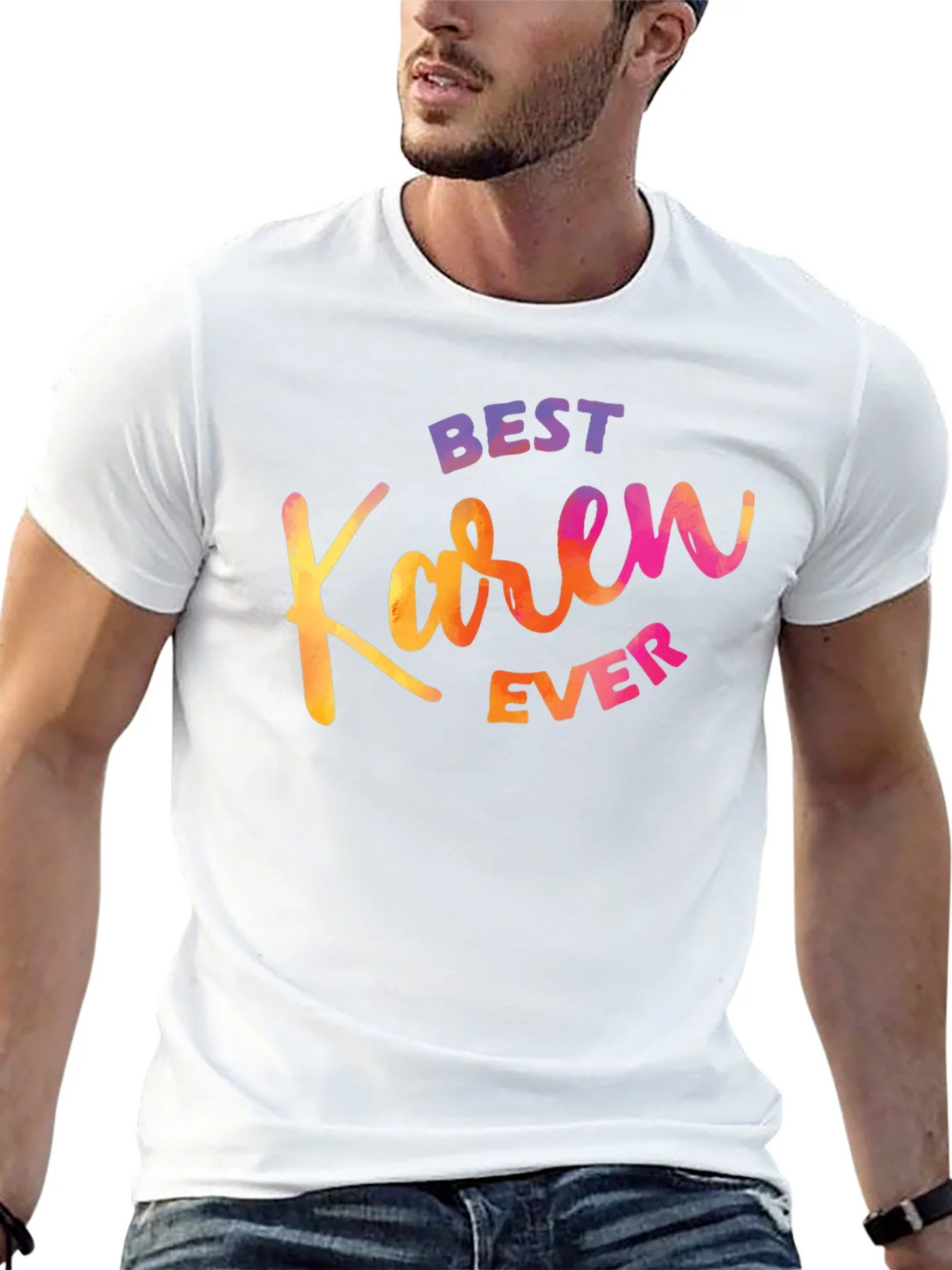 Best Karen Ever T-Shirt - Funny Sarcastic Graphic Tee product image 3