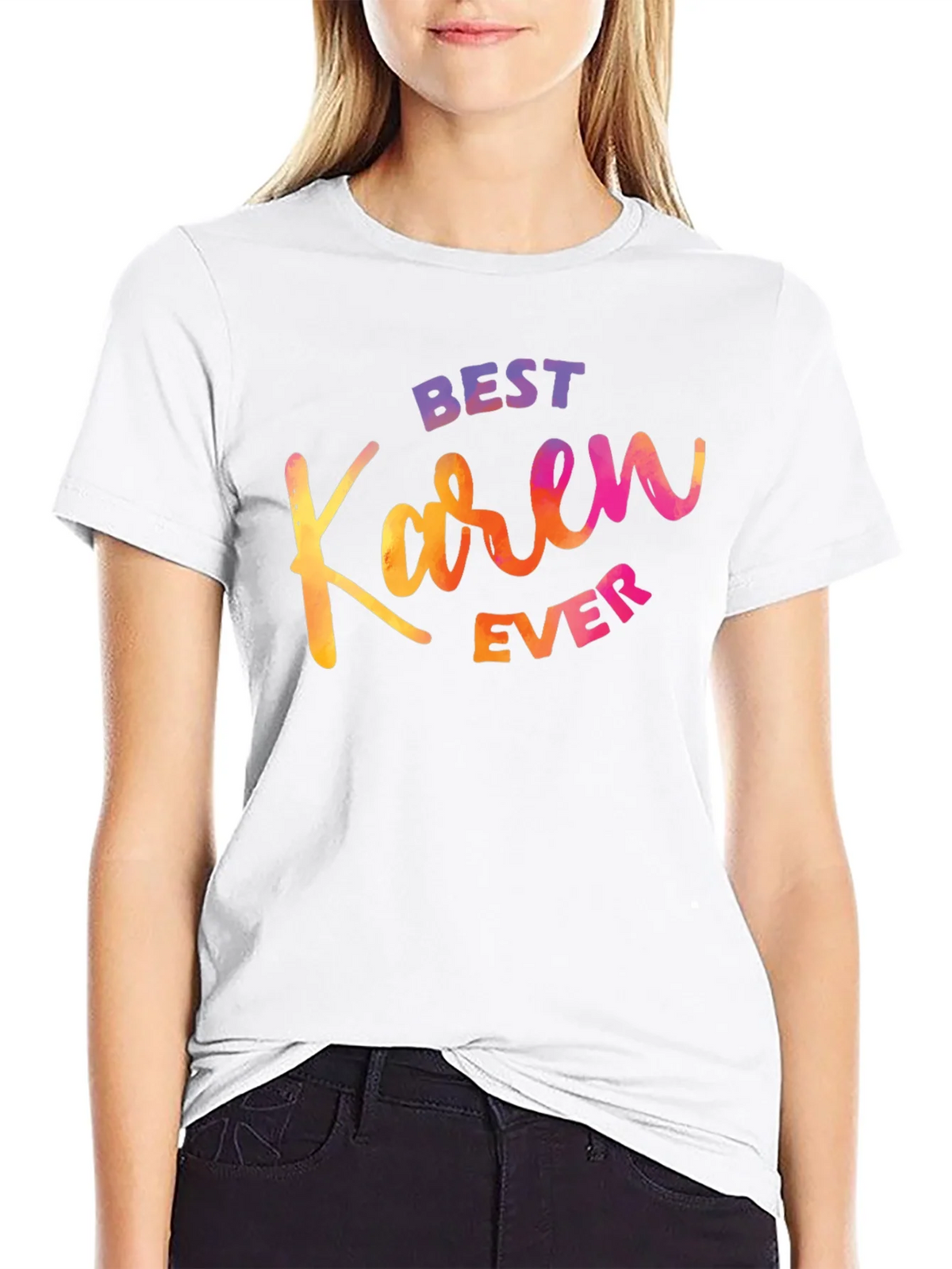 Best Karen Ever T-Shirt - Funny Sarcastic Graphic Tee product image 2
