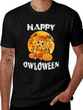 Happy Owloween Graphic T-Shirt product image 1
