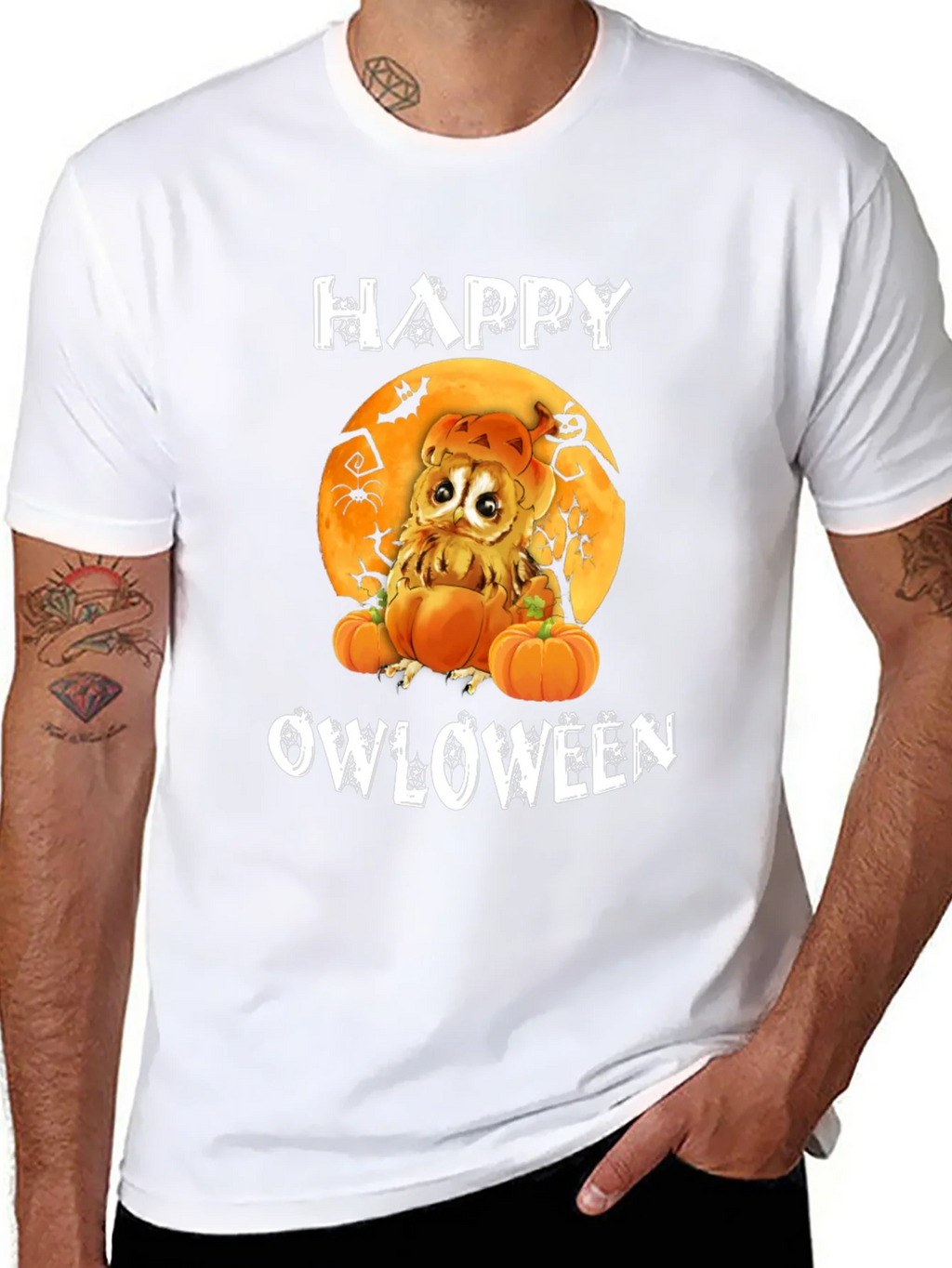 Happy Owloween Graphic T-Shirt product image 7