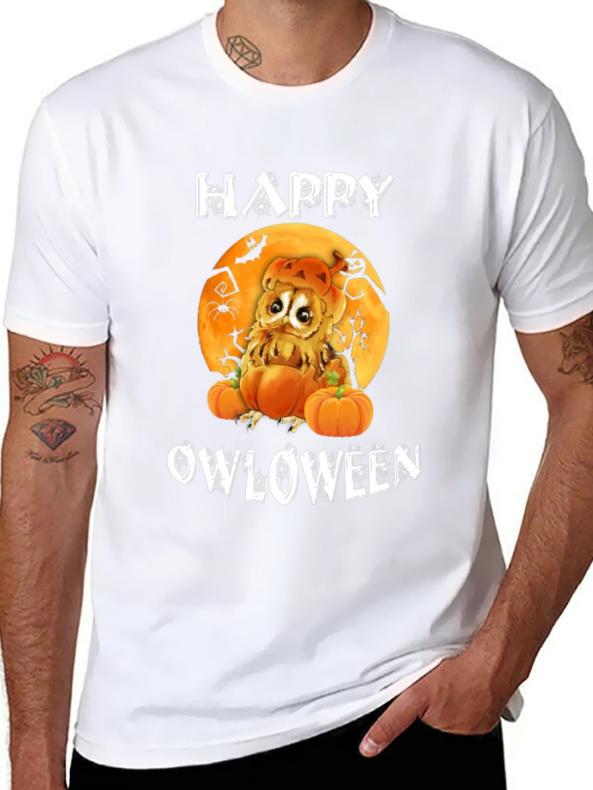 Happy Owloween Graphic T-Shirt product image 7