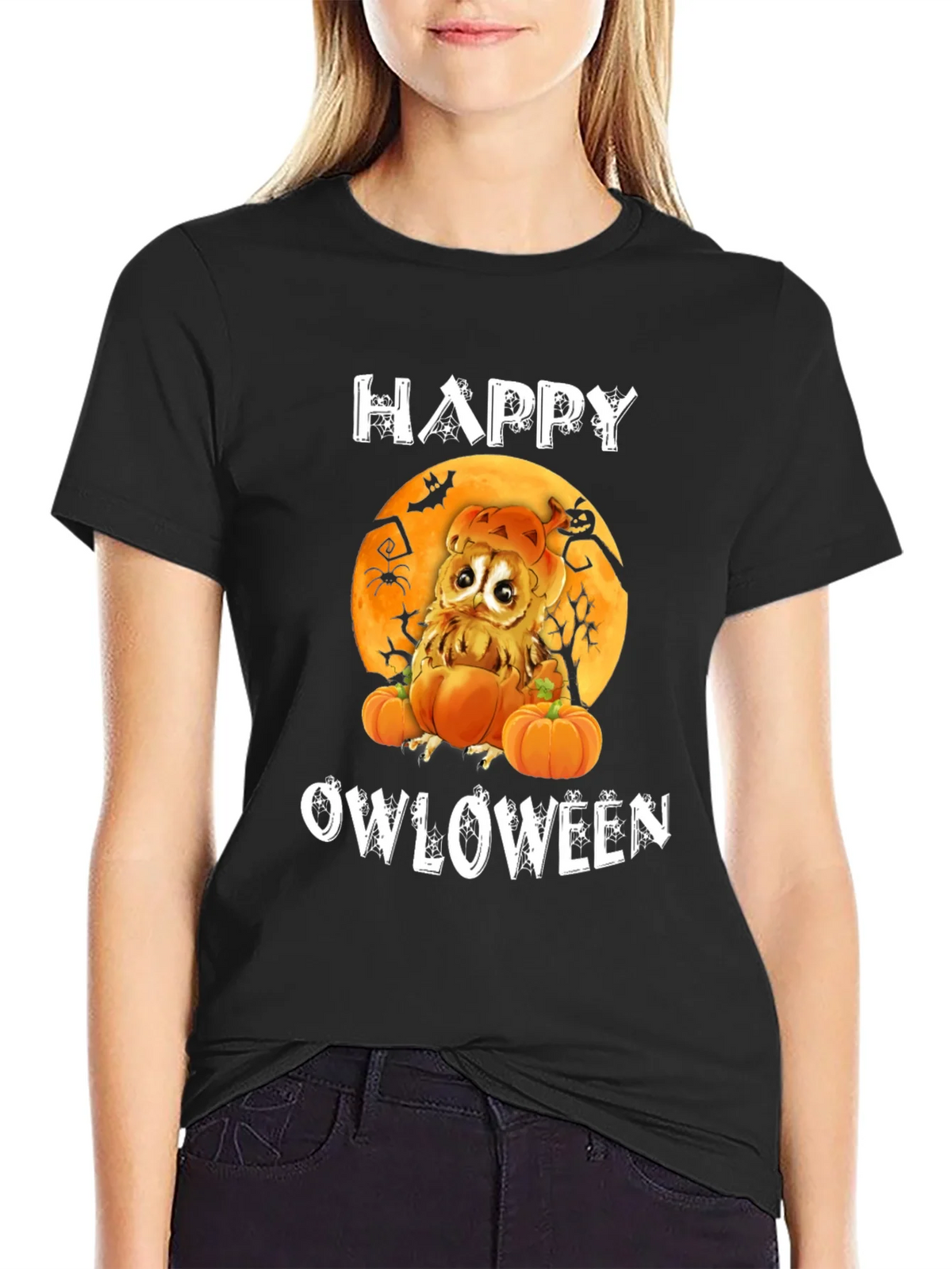 Happy Owloween Graphic T-Shirt product image 2