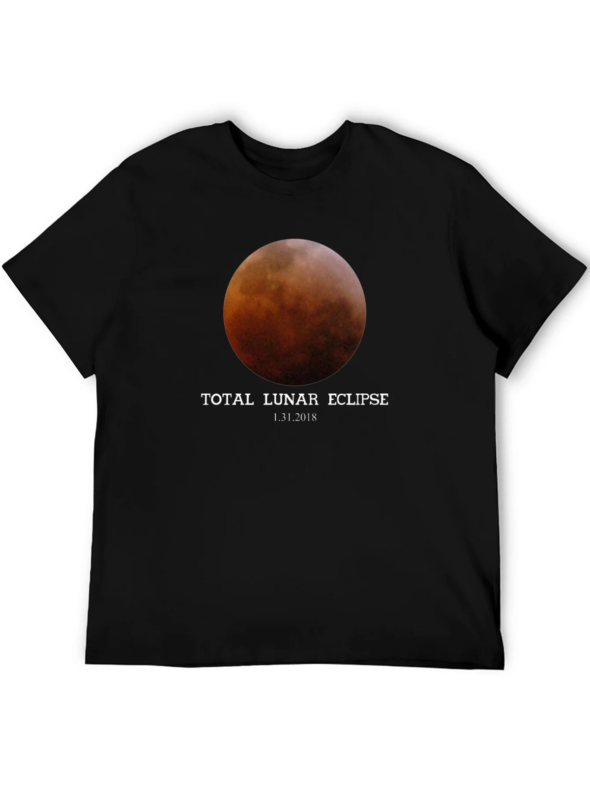 Total Lunar Eclipse Black T-Shirt - January 31 2018 product image 5