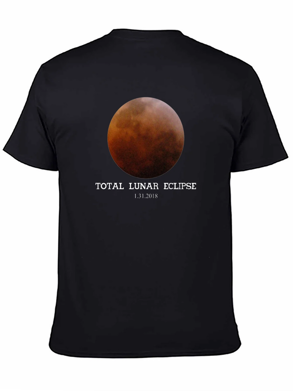 Total Lunar Eclipse Black T-Shirt - January 31 2018 product image 4