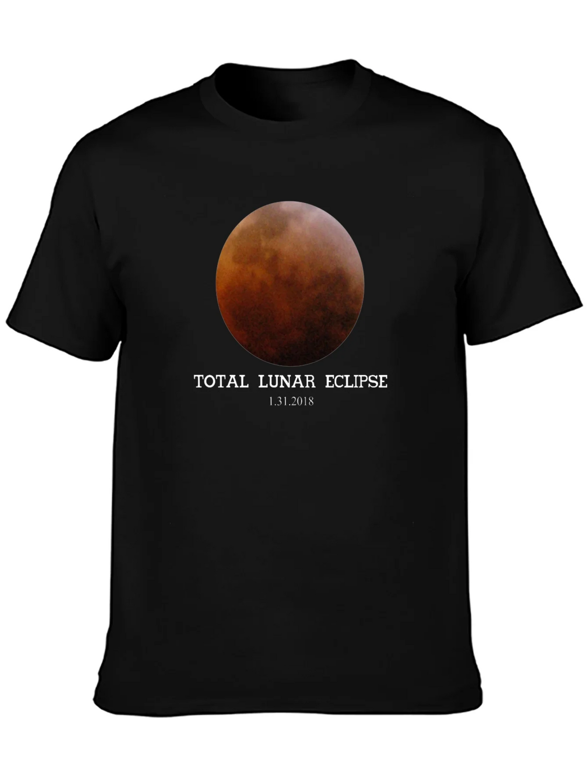 Total Lunar Eclipse Black T-Shirt - January 31 2018 product image 3