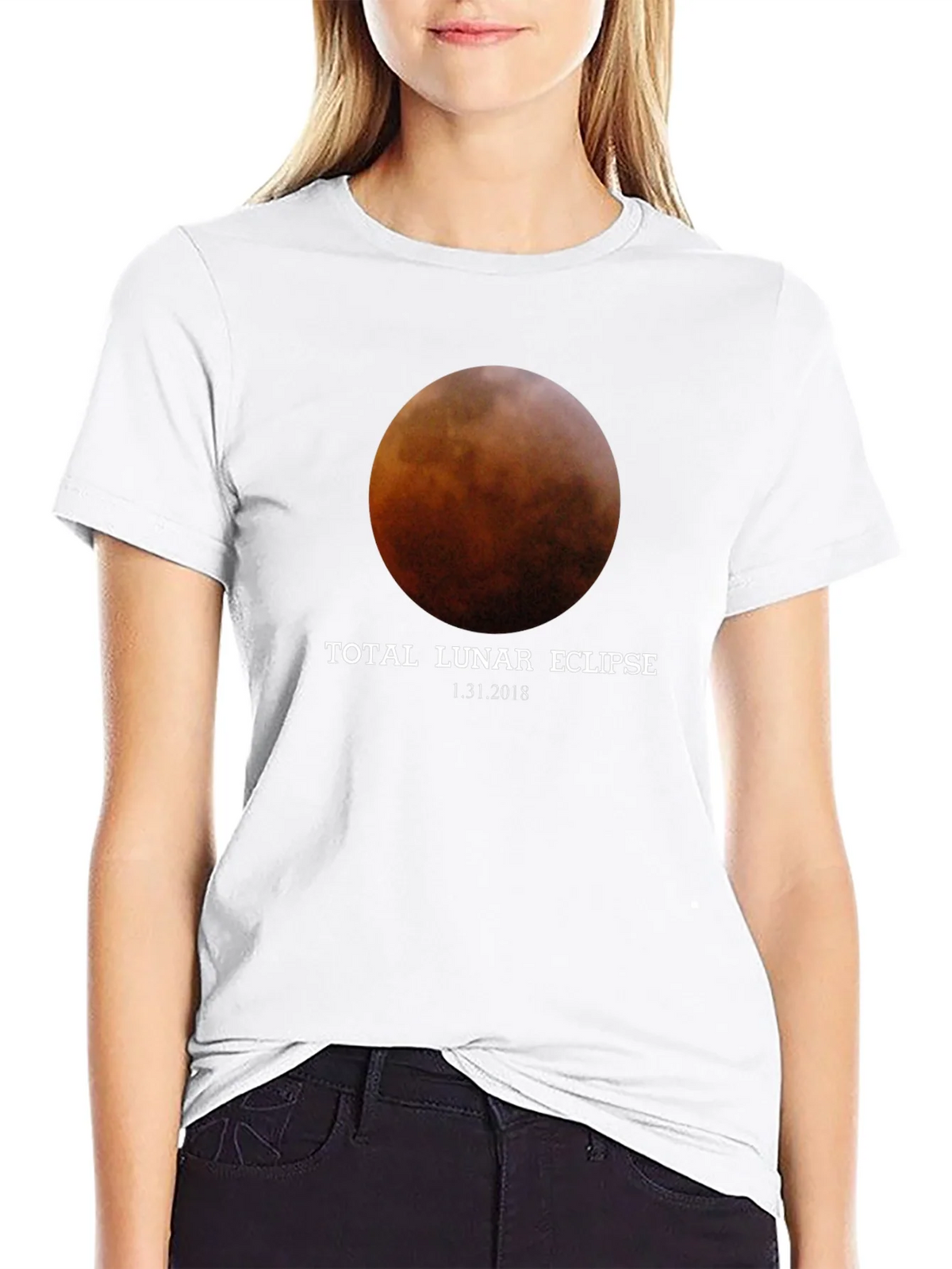 Total Lunar Eclipse Black T-Shirt - January 31 2018 product image 7