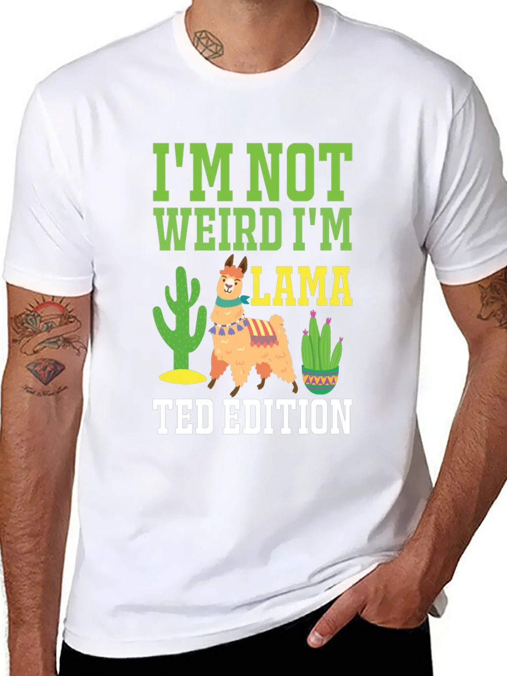 Im Not Weird Im Llama - Ted Edition Novelty T-Shirt product image 6