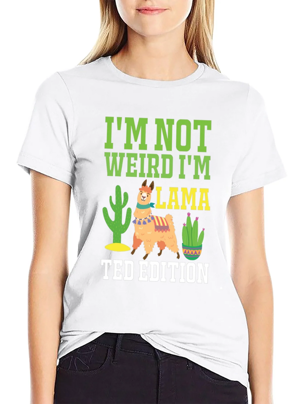 Im Not Weird Im Llama - Ted Edition Novelty T-Shirt product image 7