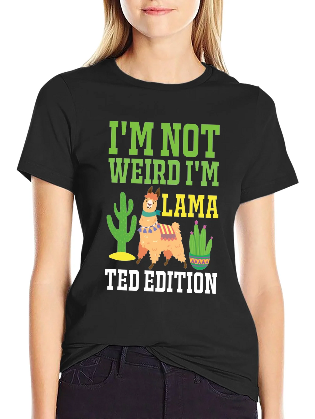 Im Not Weird Im Llama - Ted Edition Novelty T-Shirt product image 2
