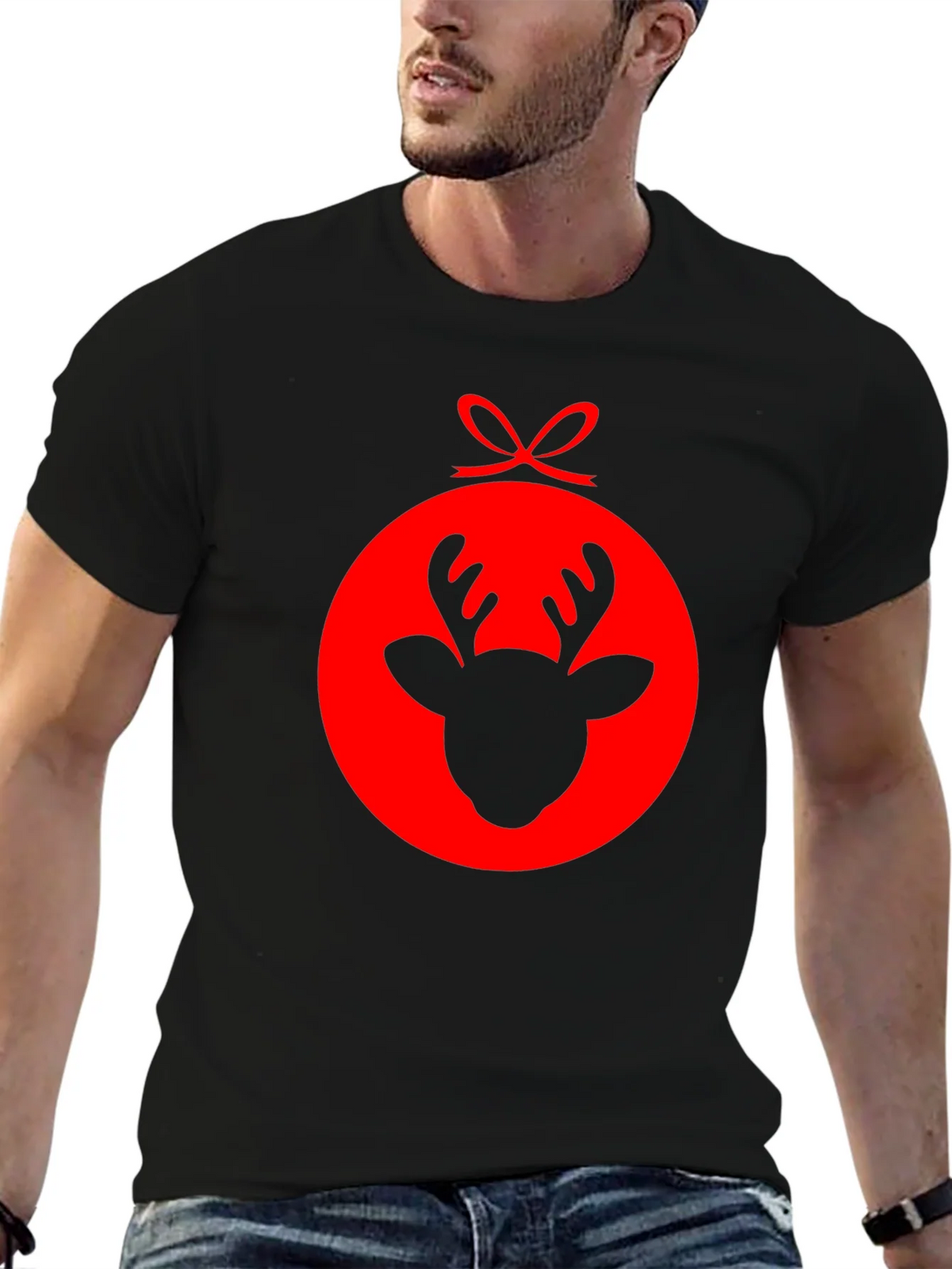 Reindeer Ornament Graphic T-Shirt product image 6