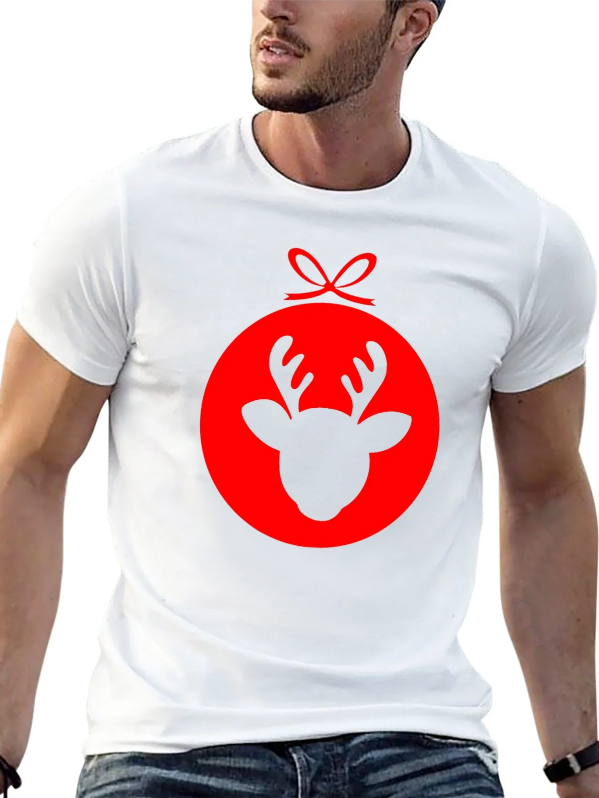 Reindeer Ornament Graphic T-Shirt product image 12